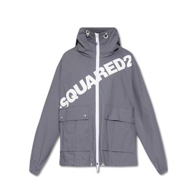 Dsquared2 – Windjacke mit Kapuze und Logo Image