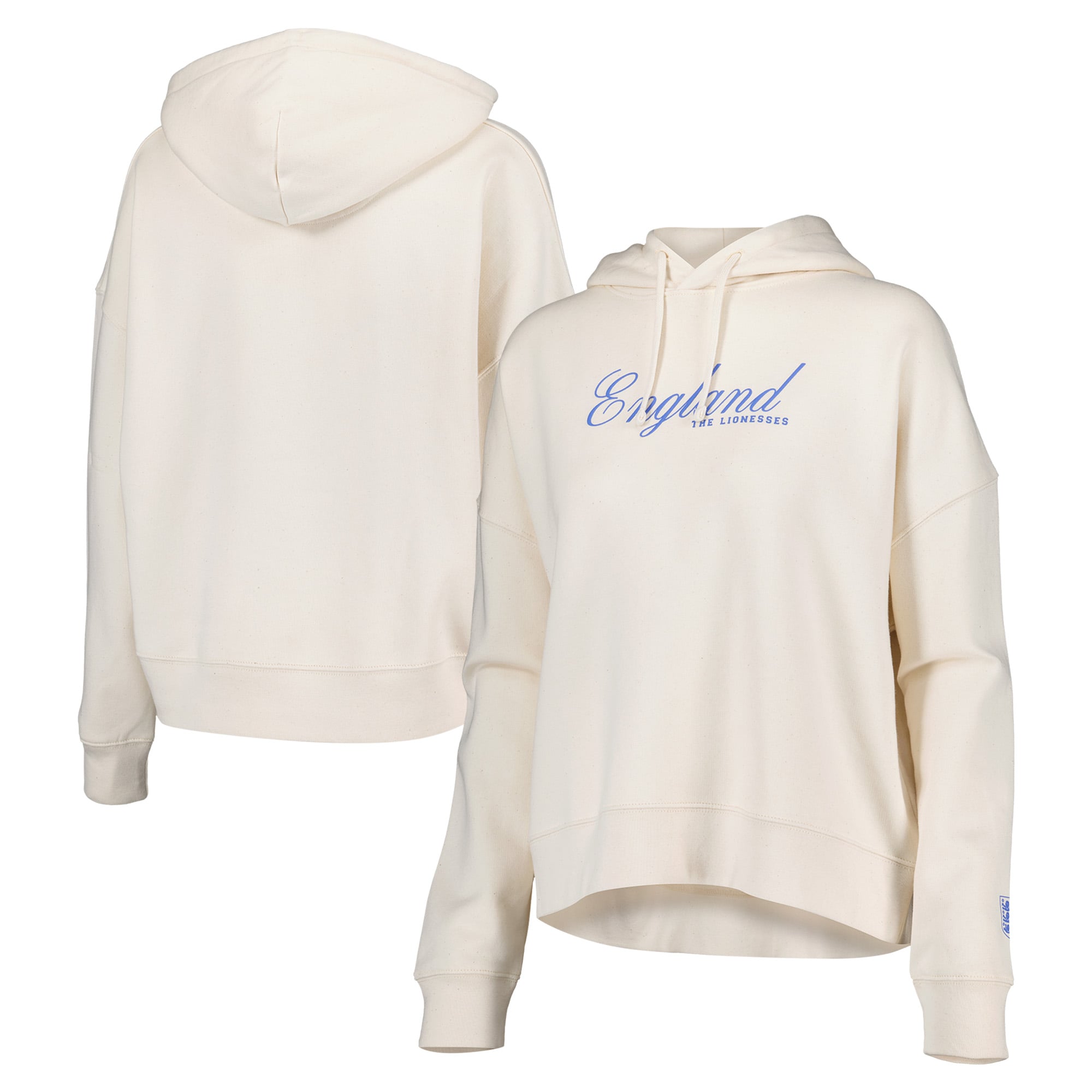 England Script Grafik-Hoodie – Off-White – Damen