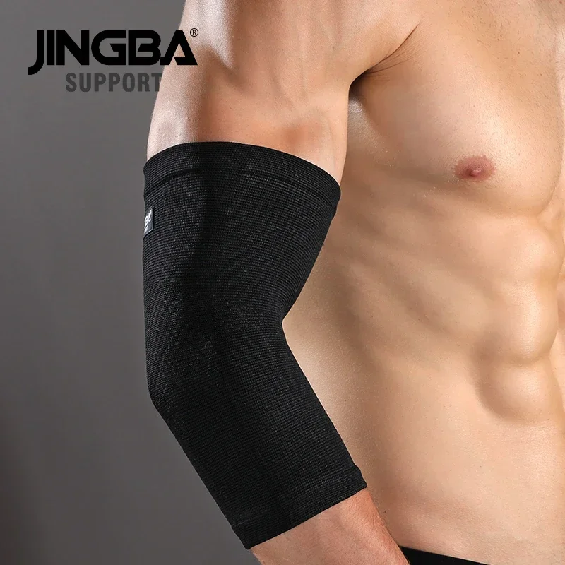 JINGBA Manchon de bras élastique pour le sport, protection de soutien de coude respirant, attelle de compression, idéal pour divers sports