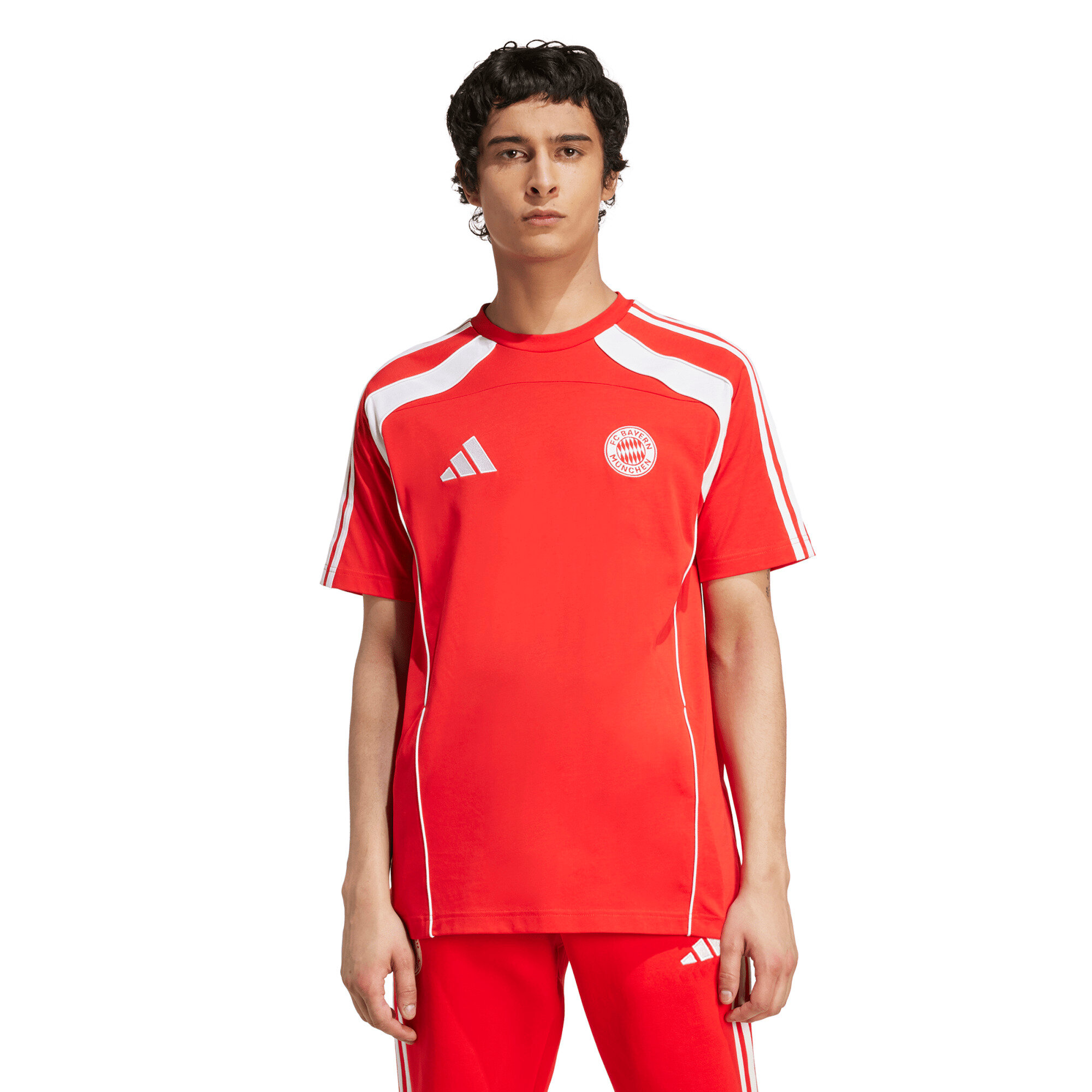 FC Bayern adidas Urban Purist T-Shirt - Rot Image