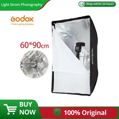 Godox Portable 60 * 90cm 24" * 35" Umbrella Photo Softbox Reflector for Flash Speedlight (Softbox Only)
