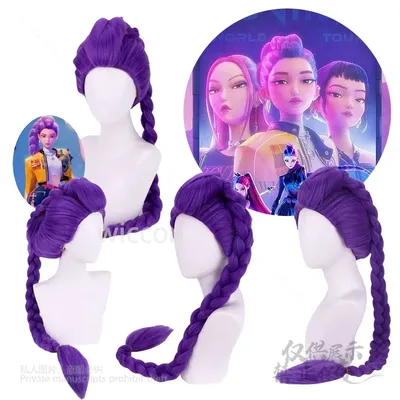 Anime KPop Dämon Hunters Superstar Mira Cosplay Handgemachte Perücke Hitze Beständig Synthetische Haar Halloween Party Comic Con Weibliche Prop Image