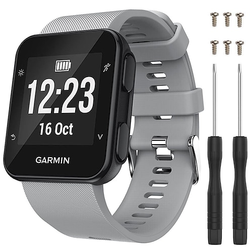 Uhrenarmband für Garmin Forerunner 35, Approach S10, Silikon-Ersatzarmband, atmungsaktives Sportarmband Image