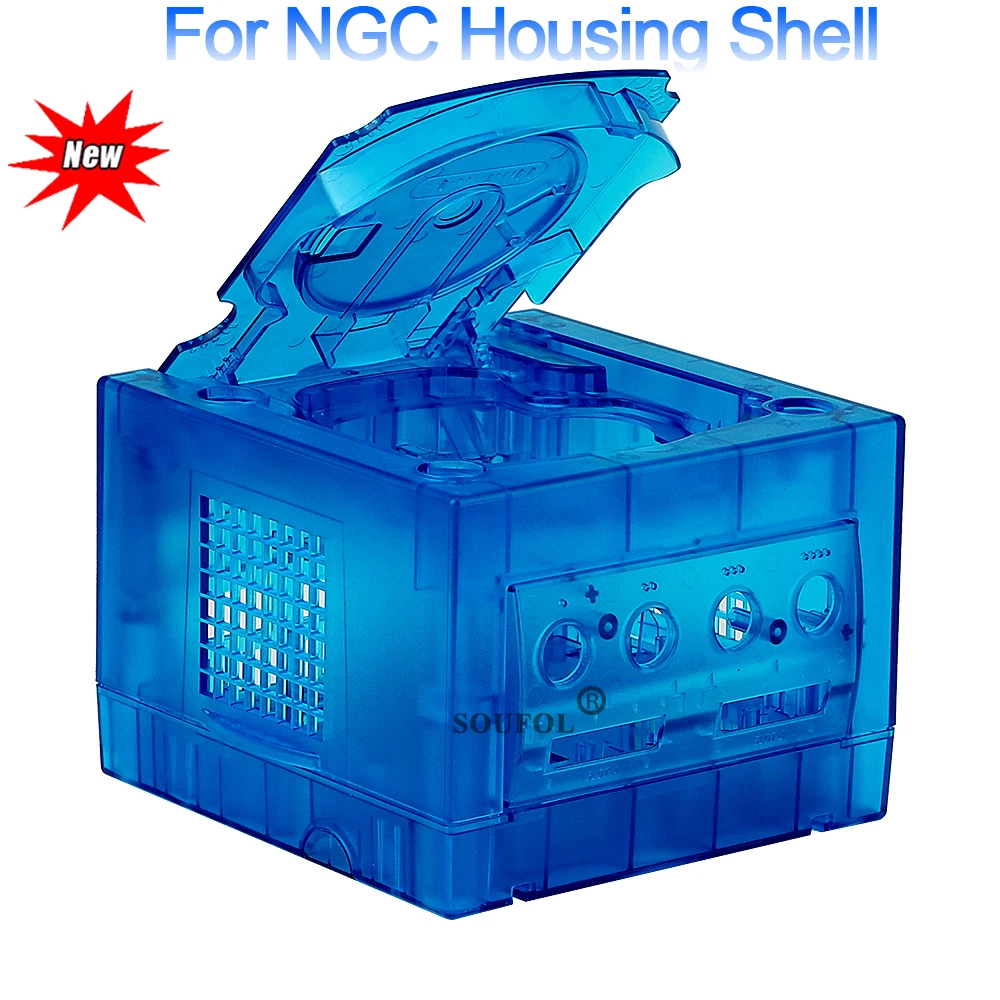7 farben Transparent Gehäuse Ersatz Shell Fall Für Gamecube NGC DOL-001 und DOL-101 Spielkonsole Gaming Zubehör Image
