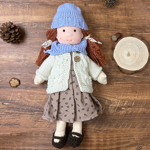 Baumwollkörper Waldorfpuppe Puppe Künstler handgemachte Mini-Anziehpuppe DIY Halloween Geschenkbox Verpackung Segen für Weihnachtsgeschenke Image