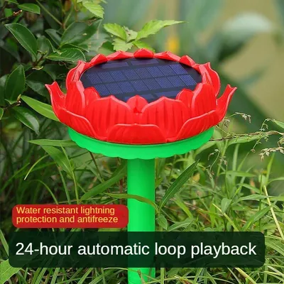 Outdoor solar Buddhist sutra player 24 Hours Cycle Music Machine Rain and Lightning Protection with 46 Song Beast repeller