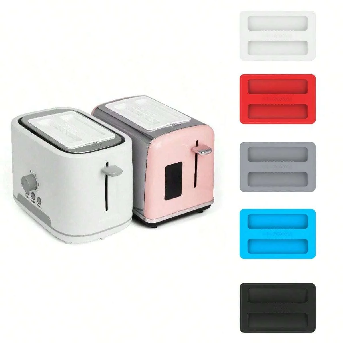 Silikon-Tooster-Deckel, staubdichte Abdeckung für Toaster, der Toaster vor Staub schützt, Toaster, obere Abdeckung, Küchengeräte-Schutz Image