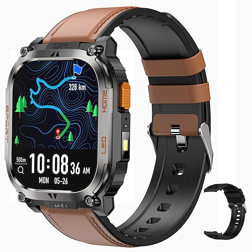 Neue GPS-Track-Smartwatch für Männer, IP68, wasserdicht, 2,01 IPS, immer Kompass- und Herzfrequenzanzeige, 630 mAh-Akku, BT-Anruf, Smartwatch für Frauen