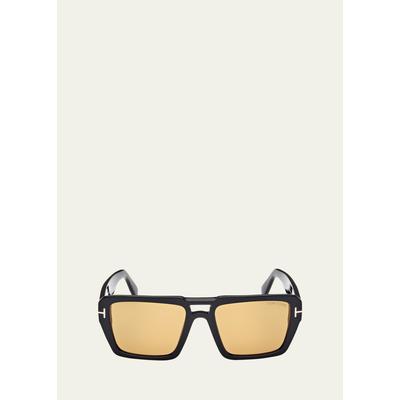 Tom Ford Redford Acetate Aviator Sunglasses