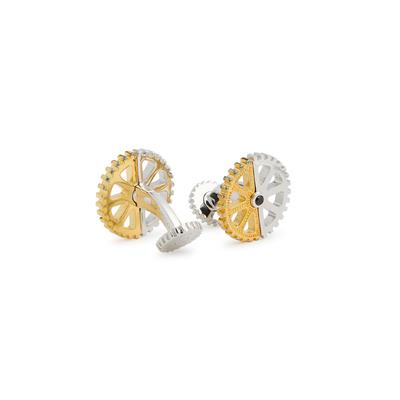 Tateossian Puzzle Gear Gold-plated Cufflinks