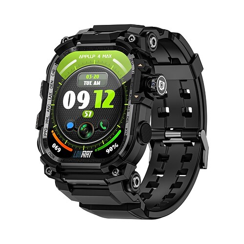 LOKMAT APPLLP 7 MAX Smartwatch 2.06 Zoll 4G LTE Mobilfunk-Smartwatch 3G Bluetooth Schrittzähler Anruferinnerung Aktivitäts-Tracker Kompatibel mit Android iOS Damen Herren GPS Freisprechanrufe