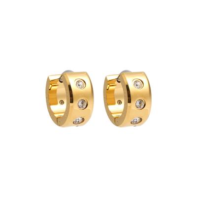 Kate Spade New York Set In Stone Crystal-embellished Hoop Earrings