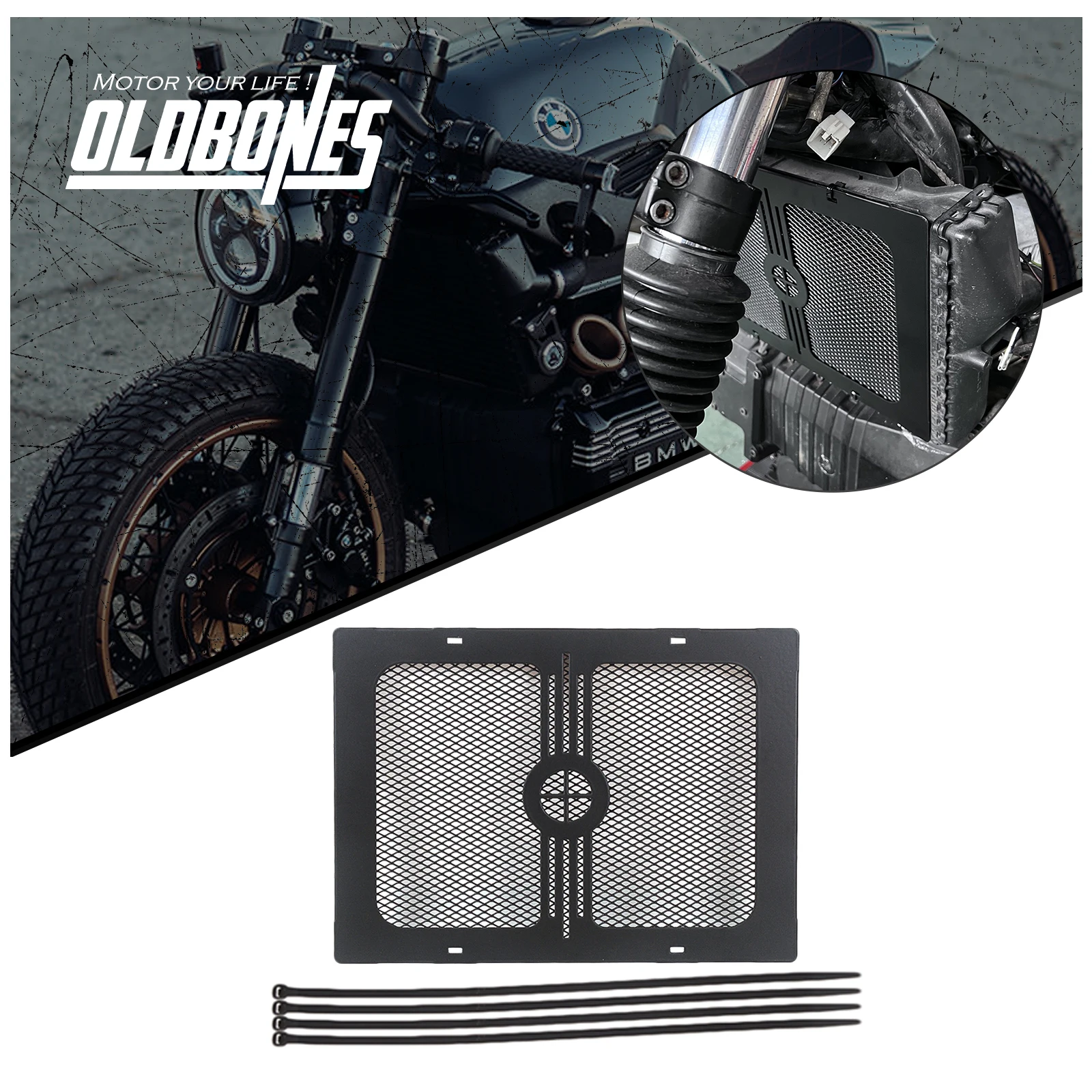 K100 K75 Moto Radiatore Griglia di Protezione Della Copertura di Protezione Cafe Racer Per BMW K 75 100