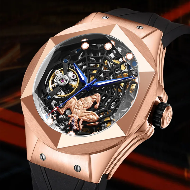 Reloj Hombre HANBORO Mode Mechanische Uhr für Männer Marke Luxus Automatische Handgelenk Uhren 50M Wasserdicht Mann Relogio Masculino Image