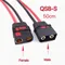 Male Female QS8 Pigtail Connector Cable QS8-S Antispar Plug with 8AWG Silicon Wire 50CM for RC Hobby Battery FPV
