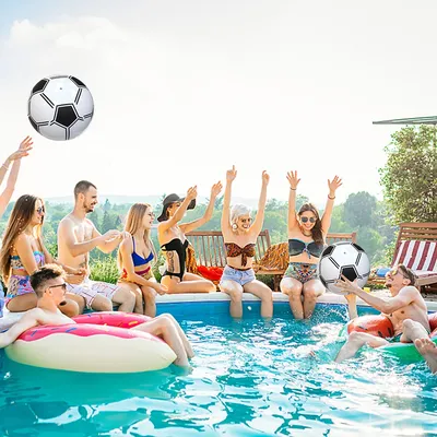 Portable Inflatable Football Ball Creative Children Beach Pool Sports Ball Indoor Outdoor Summer Party Kids