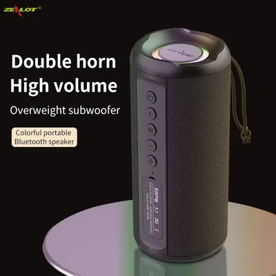 Zealot-S46 Portable Bluetooth Speaker TWS Wireless Bass Subwoofer Waterproof Outdoor Speakers Boombox AUX TF Stereo Loudspeaker