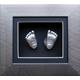 Anika-Baby BabyRice 6 x 5inch Baby Casting Kit with Brushed Pewter 3D Effect Box Display Frame (Metallic Silver)