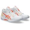 Hallenschuh ASICS "GEL-TASK MT 4", Gr. 40, weiß, vivid coral, Synthetik, sportlich, Schuhe