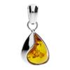 Ketten-Anhänger OSTSEE-SCHMUCK "Ostsee-Schmuck Anhänger Jeska 20 mm Anhänger Jeska 20 mm", weiß, Schmuckanhänger, Damen, 20 x 10mm, Silber 925 (Sterlingsilber), 1.3 g