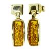 Paar Ohrstecker OSTSEE-SCHMUCK "Ostsee-Schmuck Ohrstecker Jasmina Ohrstecker Jasmina", gelb, Ohrringe, Damen, 19 x 6mm, Gelbgold 333