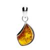 Ketten-Anhänger OSTSEE-SCHMUCK "Ostsee-Schmuck Anhänger Jula 23 mm Anhänger Jula 23 mm", weiß, Schmuckanhänger, Damen, 23 x 11mm, Silber 925 (Sterlingsilber), 1.4 g