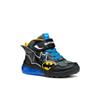 Sneaker GEOX "J CIBERDRON BOY Blinkschuh", Kinder, Gr. 24, schwarz (schwarz, gelb), Lederimitat, Textil, sportlich, Schuhe, Schnürboots, Blinkschuh mit cooler Blinkfunktion