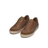 Sneaker GEOX "U ELVER", Herren, Gr. 39, braun, Synthetik, Textil, Leder, casual, Schuhe, Schnürschuh, Freizeitschuh mit Textilfutter