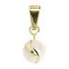 Ketten-Anhänger OSTSEE-SCHMUCK "Ostsee-Schmuck Anhänger Ina Anhänger Ina", gelb, Schmuckanhänger, Damen, 14 x 8mm, Gelbgold 333, 1.0 g