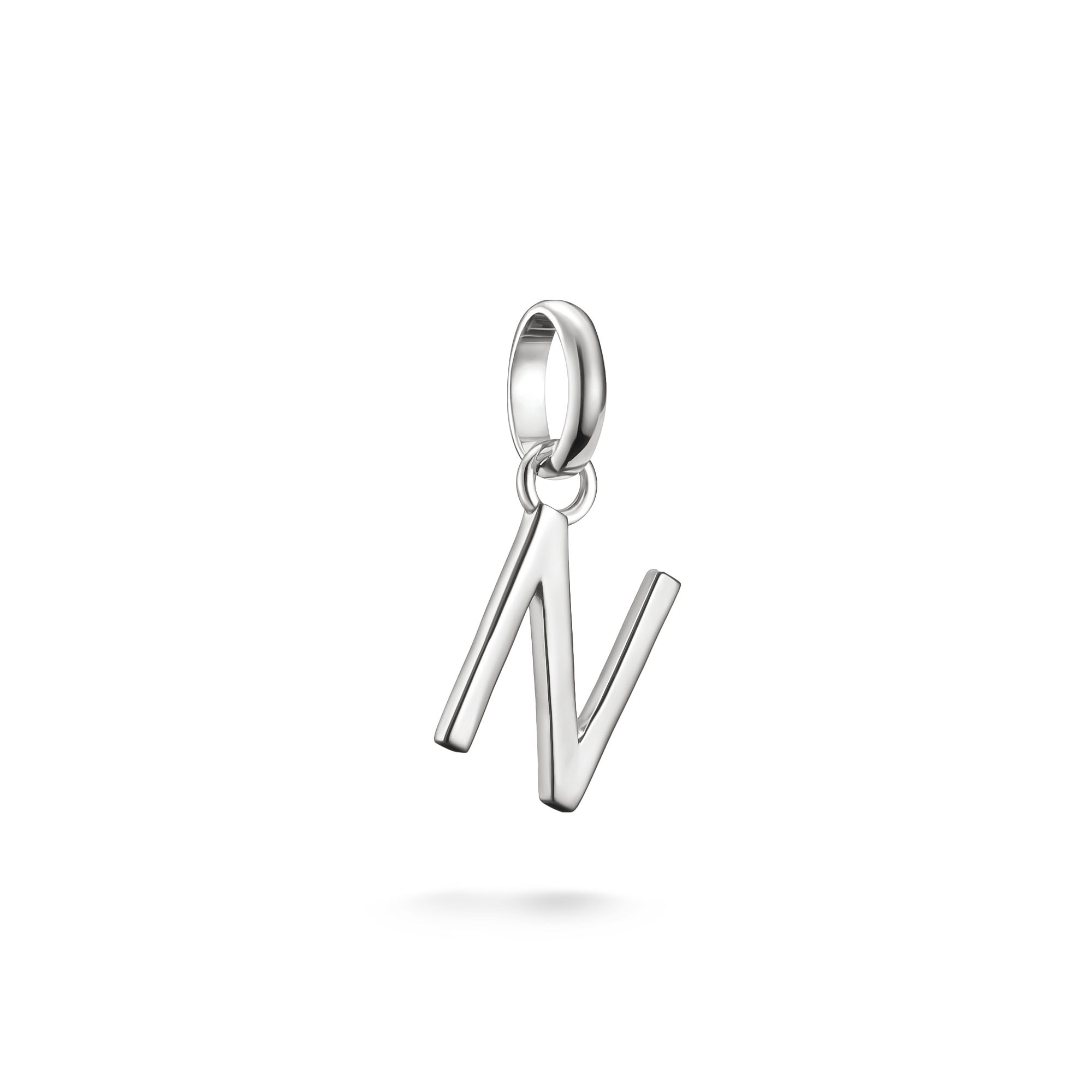 Charm Buchstabe THOMAS SABO "Charm Alphabet/Buchstabe - Connect", silber (silberfarben), Charms, Damen, N, Silber 925 (recycelt) Image