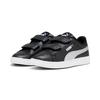 Sneaker PUMA "SMASH 3.0 GLITZ GLAM V PS", Gr. 28, schwarz (puma schwarz, puma silber, puma weiß), Synthetik, unifarben, sportlich, Schuhe