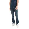 Straight-Jeans TOM TAILOR "MARVIN", Herren, Gr. 33, Länge 34, blau (schwarz stone wash denim), Denim/Jeans, Obermaterial: 98% Baumwolle, 2% Elasthan, unifarben, casual, straight fit knöchellang, Jeans, im Five-Pocket Style