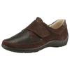 Klettschuh WALDLÄUFER "HENNI-Soft", Damen, Gr. 5 (38), braun (dunkelbraun), Veloursleder, Textil, Nubukleder, Basic, Schuhe, Bequemschuh, Halbschuh, Sneaker in Komfortweite H (= sehr weit)