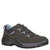 Wanderschuh LOWA "SIRKOS EVO GORE-TEX LO WS", Gr. 39, graphit, eisblau, Leder, Textil, sportlich, Schuhe, wasserdicht