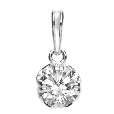 Ketten-Anhänger OSTSEE-SCHMUCK "Ostsee-Schmuck Anhänger Fridoline Anhänger Fridoline", weiß, Schmuckanhänger, Damen, 20 x 9mm, Silber 925 (Sterlingsilber), 1.8 g Image