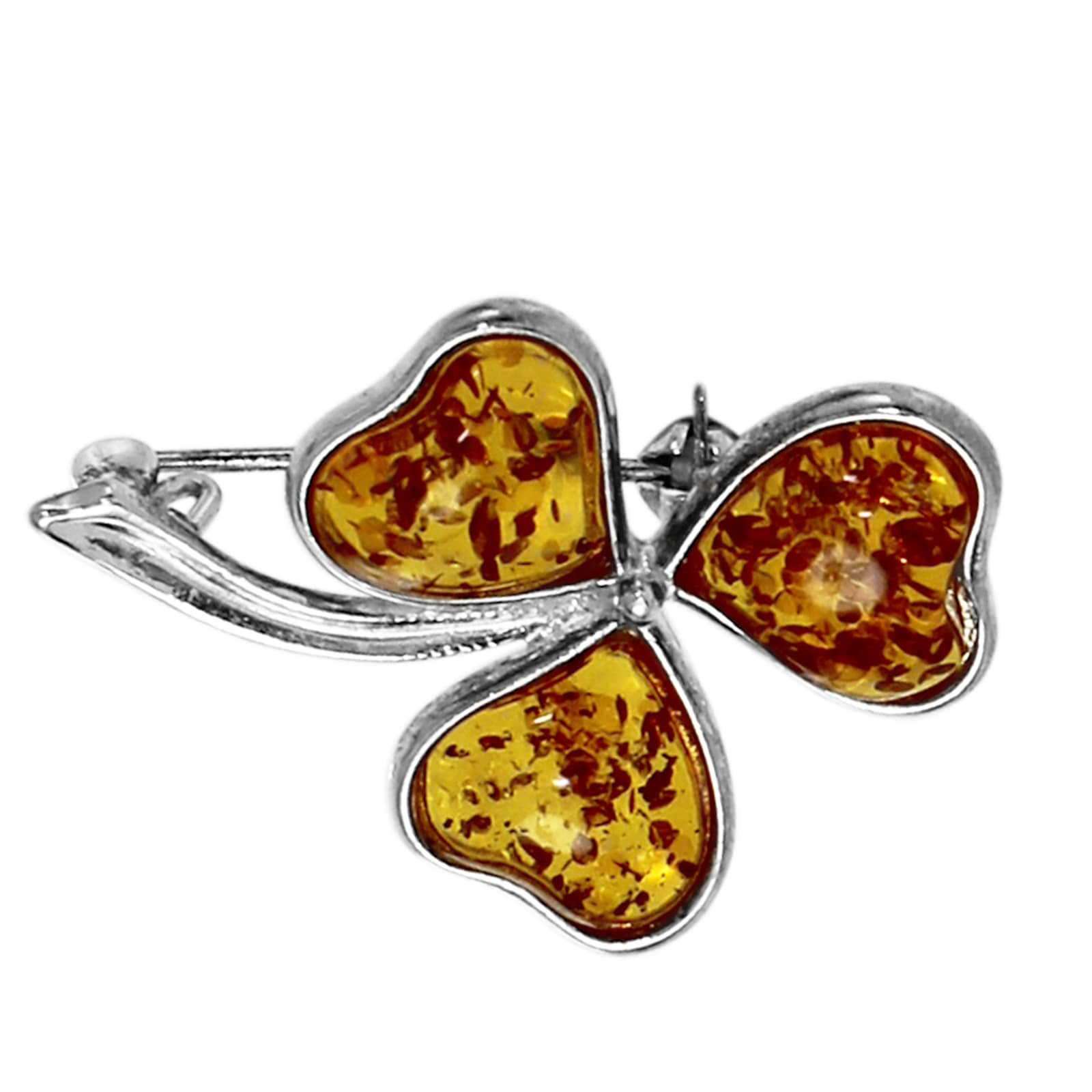Brosche OSTSEE-SCHMUCK "Ostsee-Schmuck Brosche Blüte Brosche Blüte", weiß, Broschen, Damen, 32x24mm, Silber 925 (Sterlingsilber) Image