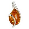 Ketten-Anhänger OSTSEE-SCHMUCK "Ostsee-Schmuck Anhänger Romy Anhänger Romy", weiß, Schmuckanhänger, Damen, 24 x 12mm, Silber 925 (Sterlingsilber), 1.6 g