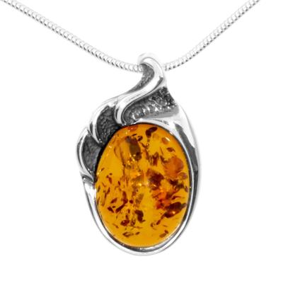 Kette mit Anhänger OSTSEE-SCHMUCK "Ostsee-Schmuck Kette mit Anhänger Gleiter-Marlen" Gr. 50, silber (silberfarben), Halsketten, Damen, 50cm, Silber 925 (Sterlingsilber), L: 42cm Image