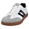 Sneaker BUGATTI, Herren, Gr. 46, grau (weiß, grau), Lederimitat, casual, Schuhe, Retro Sneaker, Schnürschuh, Freizeitsneaker mit softem Schaftrand