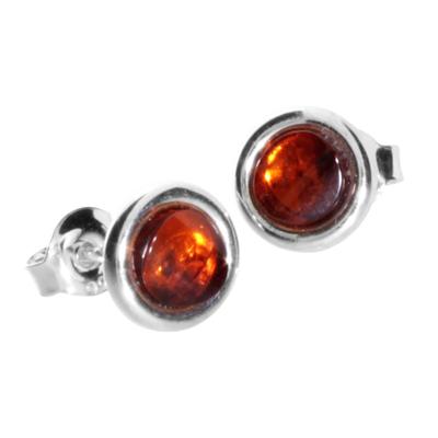 Paar Ohrstecker OSTSEE-SCHMUCK "Ostsee-Schmuck Ohrstecker Classic 5 mm Ohrstecker Classic 5 mm", weiß, Ohrringe, Damen, 8mm rund, Silber 925 (Sterlingsilber) Image