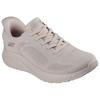 Slip-On Sneaker SKECHERS "BOBS SQUAD CHAOS-CURRENT MUSE", Damen, Gr. 37, beige (natur), Textil, sportlich, Schuhe, Freizeitschuh für Maschinenwäsche geeignet