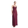 Abendkleid VERA MONT "Vera Mont Abendkleid schmal geschnitten", Damen, Gr. 44, Normalgrößen, wild ruby, Satin, Obermaterial: 100% Polyester. Futter: 100% Polyester., elegant, figurbetont lang, Kleider