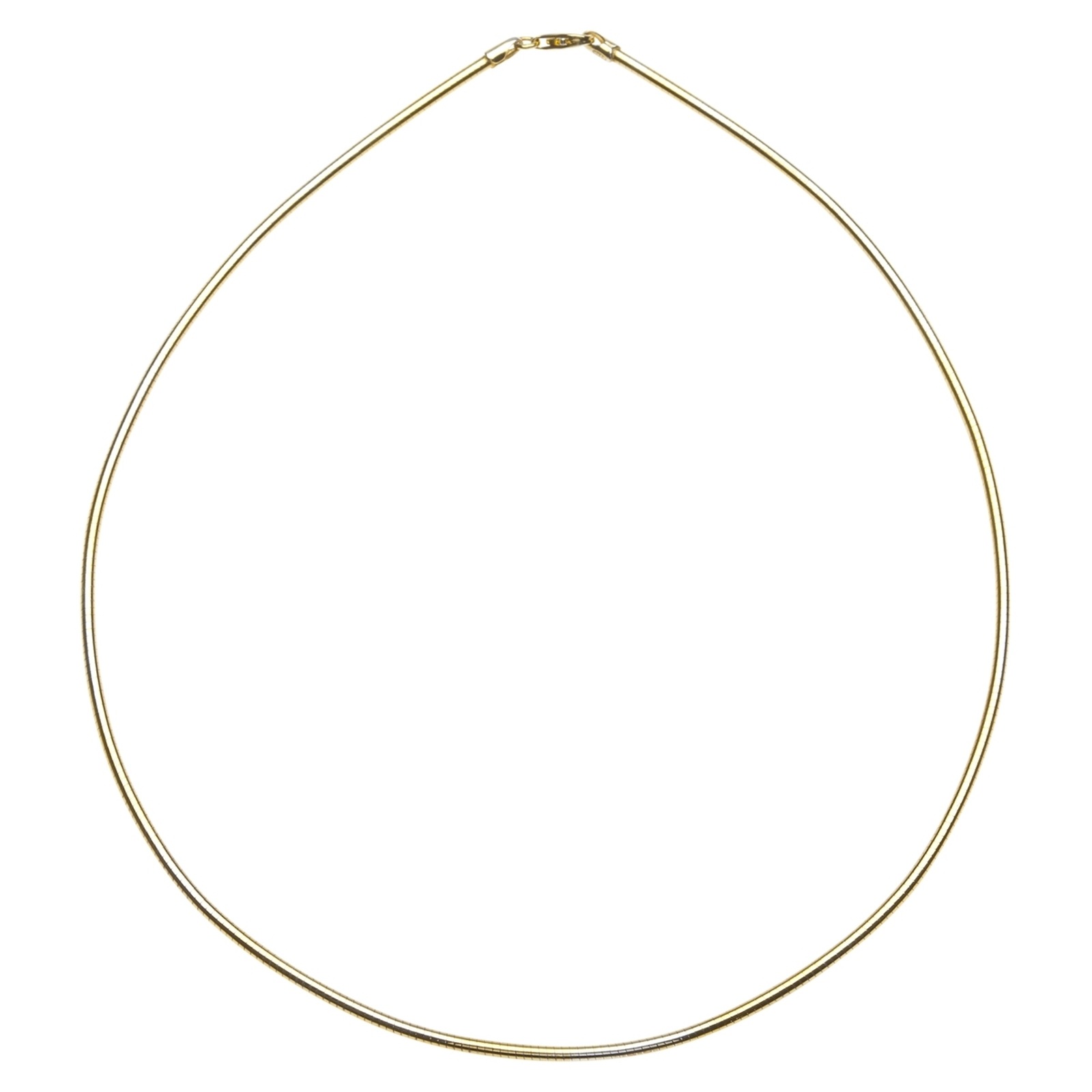 Halsreif OSTSEE-SCHMUCK "Ostsee-Schmuck Halsreif Omega 3,0 mm Halsreif Omega 3,0 mm" Gr. 42, gold, Halsketten, Damen, 42cm, Silber 925 (Sterlingsilber), L: 42 Image