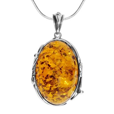 Kette mit Anhänger OSTSEE-SCHMUCK "Ostsee-Schmuck Kette mit Anhänger Anneliese" Gr. 60, silber (silberfarben), Halsketten, Damen, 60cm, Silber 925 (Sterlingsilber), L: 45cm Image