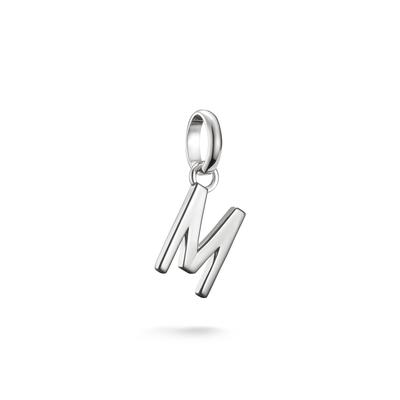 Charm Buchstabe THOMAS SABO "Charm Alphabet/Buchstabe - Connect", silber (silberfarben), Charms, Damen, M, Silber 925, recycelt Image