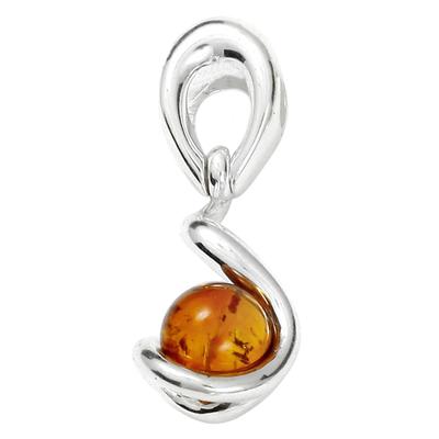 Ketten-Anhänger OSTSEE-SCHMUCK "Ostsee-Schmuck Anhänger Manja Anhänger Manja", weiß, Schmuckanhänger, Damen, 30 x 10mm, Silber 925 (Sterlingsilber), 3.3 g Image