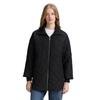 Steppmantel TOM TAILOR DENIM, Damen, Gr. XS (34), schwarz (deep schwarz), Steppware, Obermaterial: 100% Polyester. Futter: 100% Polyester, unifarben, Strukturmuster, casual, loose fit Po-bedeckend, Langarm elastischer Bund, Mäntel, mit Struktur Muster