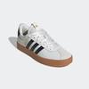 Sneaker ADIDAS SPORTSWEAR "VL COURT 3.0", Gr. 40,5, core weiß, core schwarz, gold metallic, Textil, Leder, sportlich, Schuhe, Design auf den Spuren des adidas Samba, Topseller