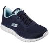 Sneaker SKECHERS "TRACK-NEW STAPLE", Damen, Gr. 36, blau (navy, blau), Textil, casual, Schuhe, Freizeitschuh in veganer Verarbeitung