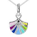 Kette mit Anhänger OSTSEE-SCHMUCK "Ostsee-Schmuck Kette mit Anhänger Blüte Kette mit Anhänger Blüte" Gr. 40, braun, Halsketten, Damen, 40cm, Silber 925 (Sterlingsilber), L: 40cm